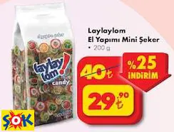 LAYLAYLOM EL YAPIMI MİNİ ŞEKER 200 G